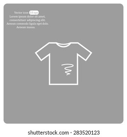 dirty shirt vector icon