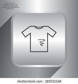 dirty shirt vector icon