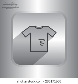 dirty shirt vector icon