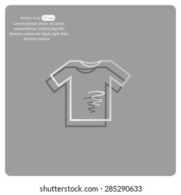 dirty shirt vector icon