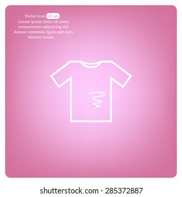 dirty shirt vector icon