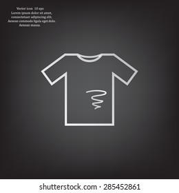 dirty shirt vector icon