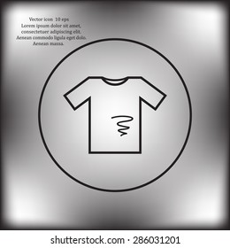 dirty shirt vector icon