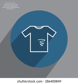 dirty shirt vector icon