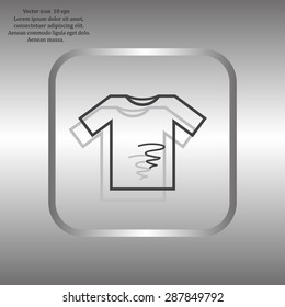 dirty shirt vector icon