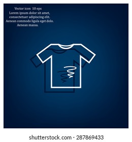 dirty shirt vector icon
