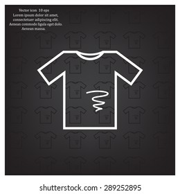 dirty shirt vector icon