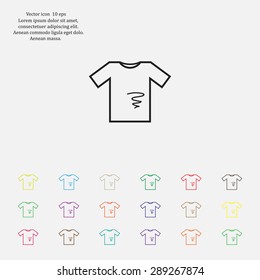dirty shirt vector icon