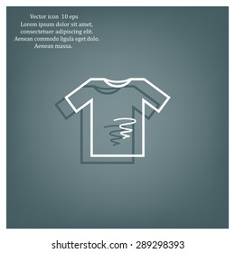 dirty shirt vector icon