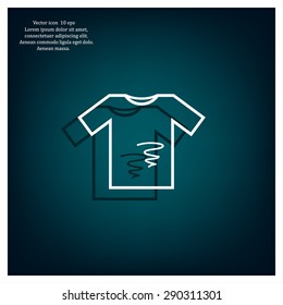 dirty shirt vector icon
