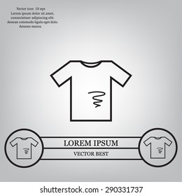 dirty shirt vector icon