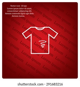 dirty shirt vector icon