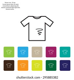 dirty shirt vector icon