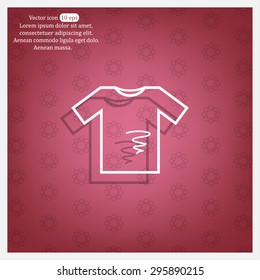 dirty shirt vector icon