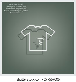 dirty shirt vector icon