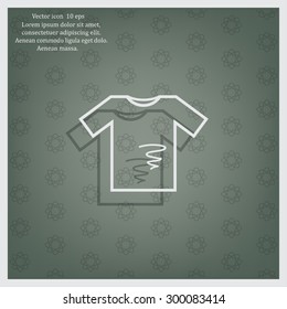 dirty shirt vector icon