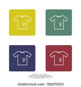 dirty shirt vector icon
