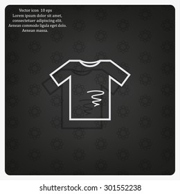 dirty shirt vector icon