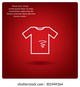 dirty shirt vector icon