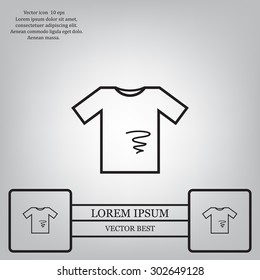 dirty shirt vector icon
