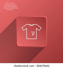 dirty shirt vector icon