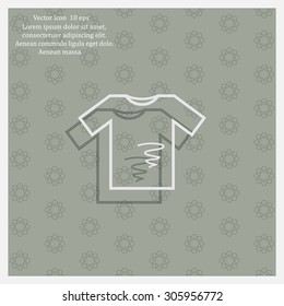 dirty shirt vector icon