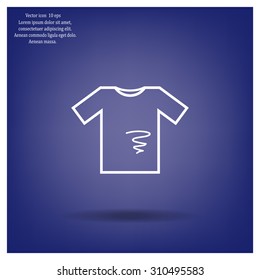 dirty shirt vector icon