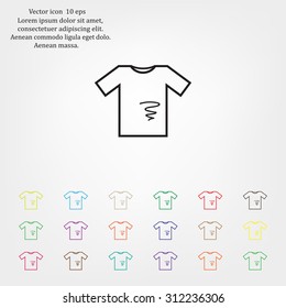 dirty shirt vector icon