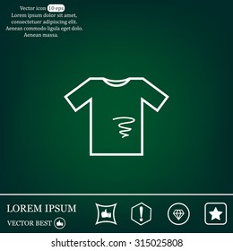 dirty shirt vector icon
