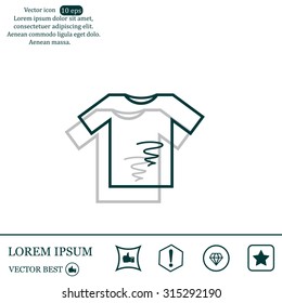 dirty shirt vector icon