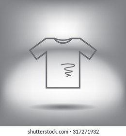 dirty shirt vector icon