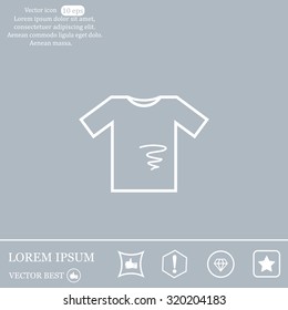 dirty shirt vector icon