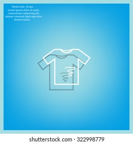 dirty shirt vector icon
