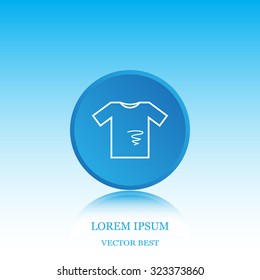 dirty shirt vector icon