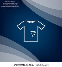 dirty shirt vector icon