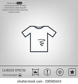 dirty shirt vector icon
