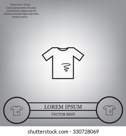 dirty shirt vector icon