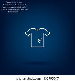 dirty shirt vector icon