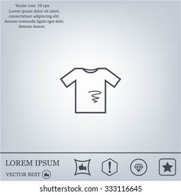 dirty shirt vector icon
