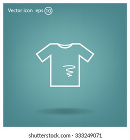 dirty shirt vector icon
