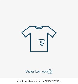 dirty shirt vector icon