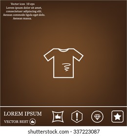 dirty shirt vector icon