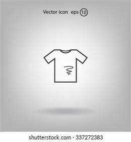 dirty shirt vector icon
