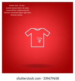 dirty shirt vector icon
