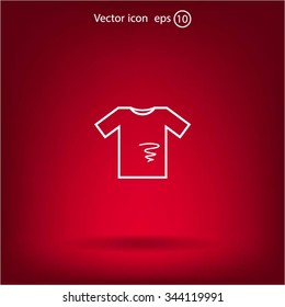dirty shirt vector icon
