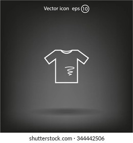 dirty shirt vector icon