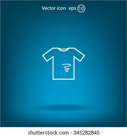 dirty shirt vector icon