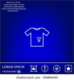 dirty shirt vector icon