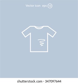 dirty shirt vector icon