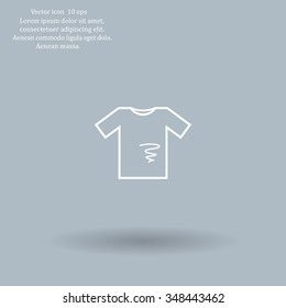dirty shirt vector icon